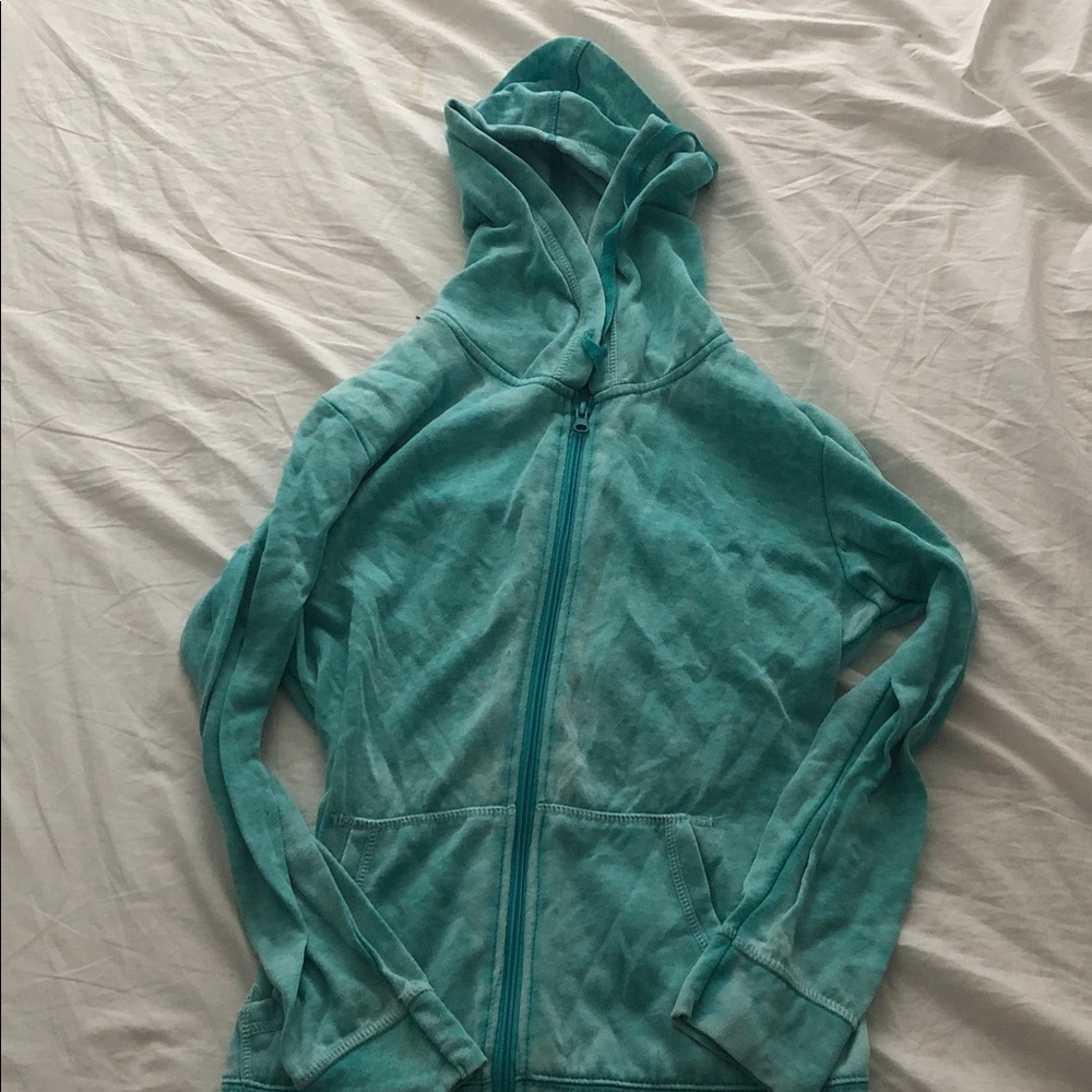 Women's Teal Zip-Up Hoodie
